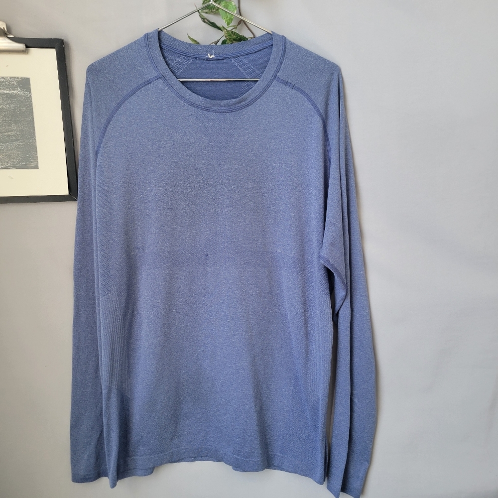 Lululemon Metal Vent Tech Long Sleeve Tee Blue XL
